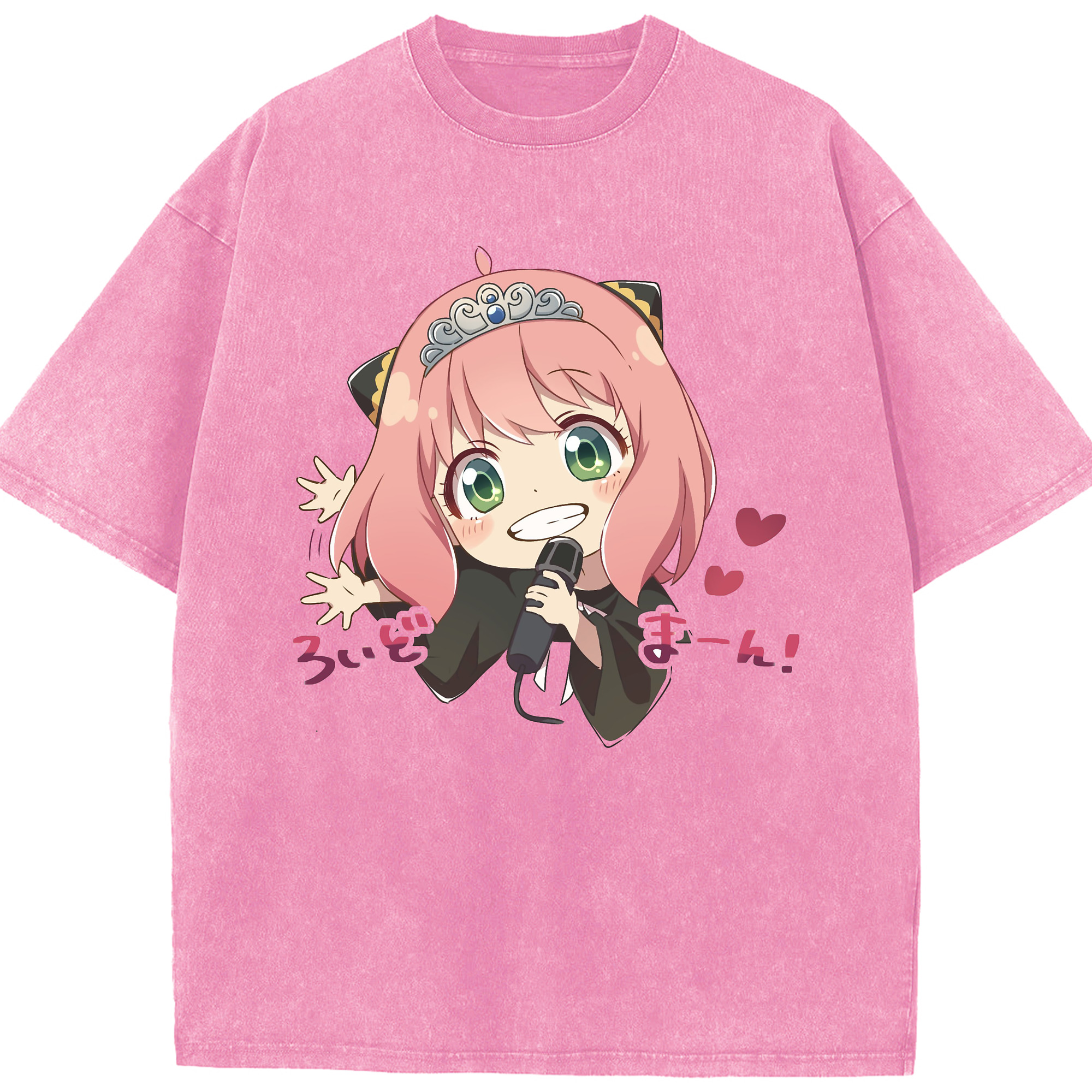 （画像用） SPY×FAMILY间谍家家酒 綿100% ヴィンテージ風 半袖Tシャツ（フロントプリント）